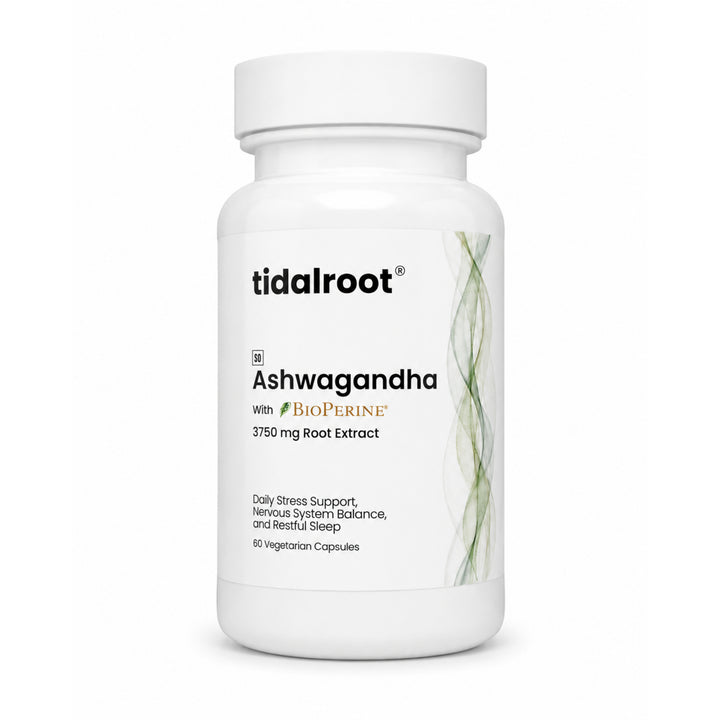 Ashwagandha (3750 mg Root Extract, with BioPerine®, 60 Vegetarian Capsules)