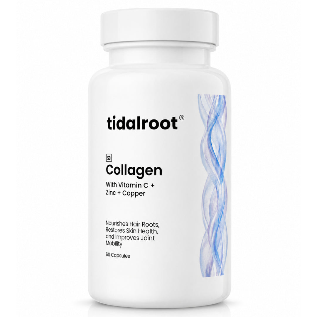 Collagen (with Vitamin C + Zinc + Copper, 60 Capsules)