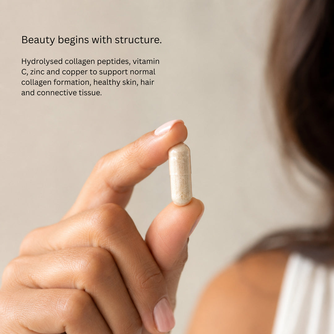 Collagen (with Vitamin C + Zinc + Copper, 60 Capsules)