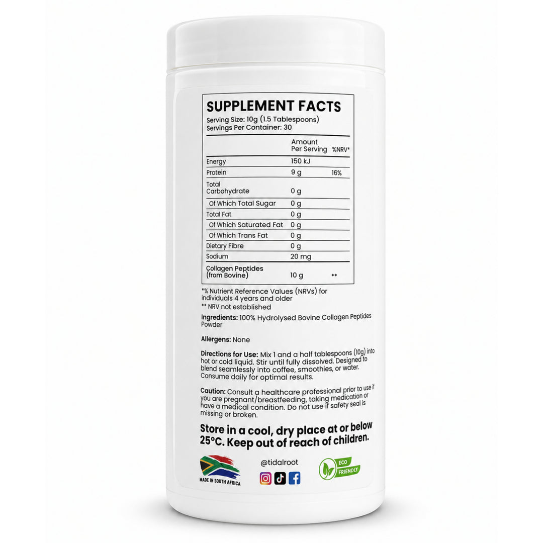 Collagen Powder - Hydrolysed, Unflavoured, 300 g