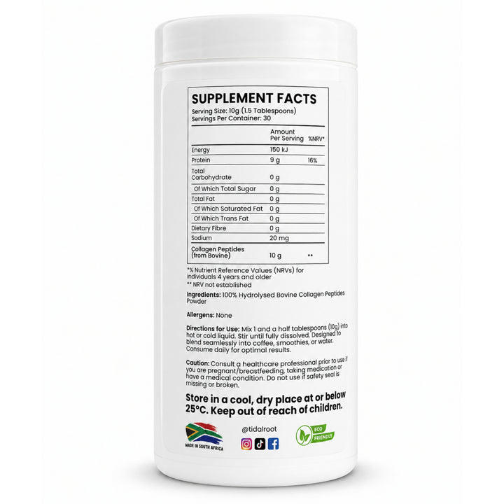 Collagen Powder - Hydrolysed, Unflavoured, 300 g