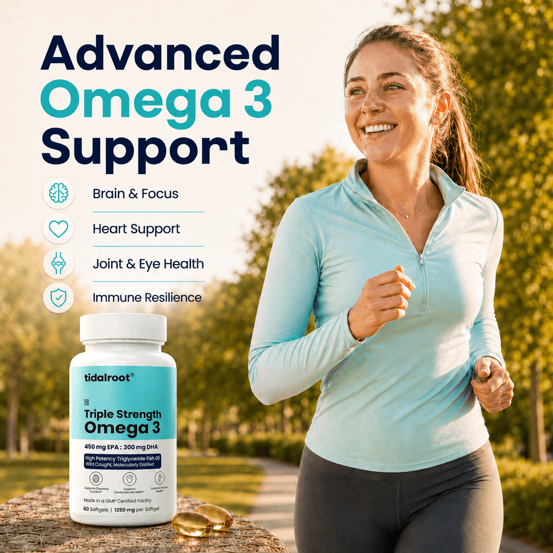 Tidalroot® Triple Strength Omega 3 (1250 mg per softgel, 60 softgels)