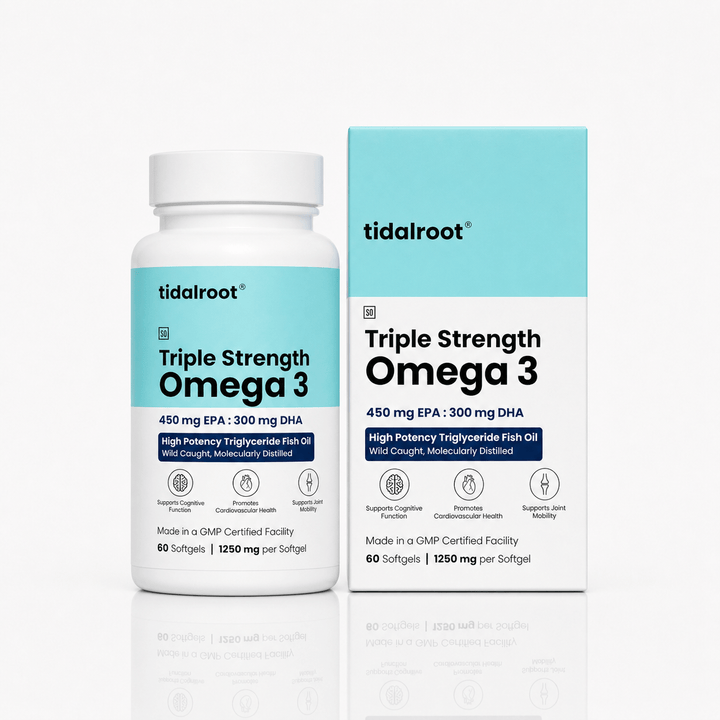 Tidalroot® Triple Strength Omega 3 (1250 mg per softgel, 60 softgels)