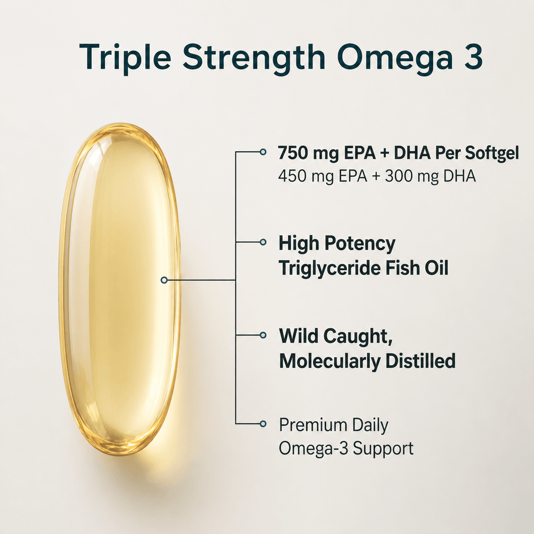 Tidalroot® Triple Strength Omega 3 (1250 mg per softgel, 60 softgels)