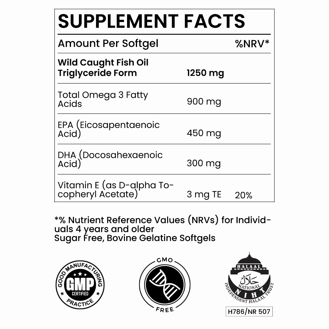 Tidalroot® Triple Strength Omega 3 (1250 mg per softgel, 60 softgels)