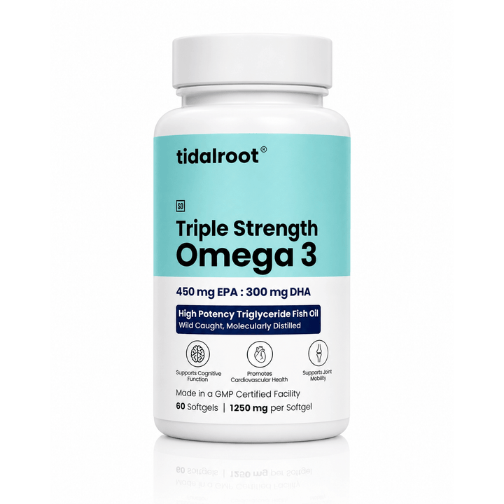 Tidalroot® Triple Strength Omega 3 (1250 mg per softgel, 60 softgels)